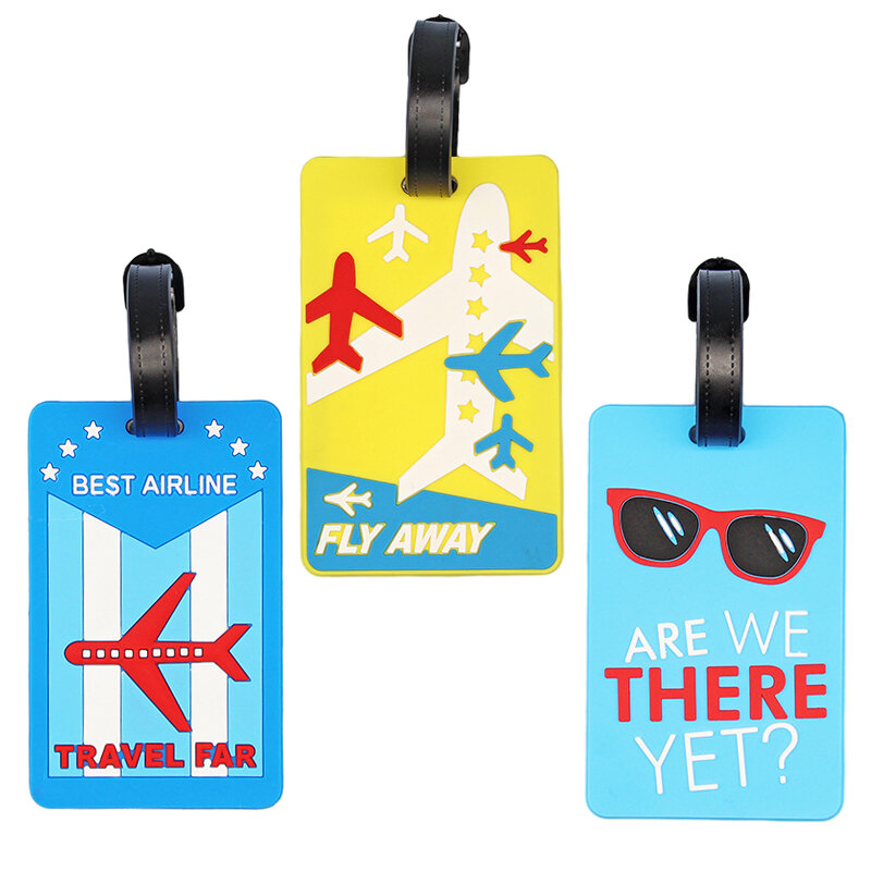 PVC Luggage Tag Consignment Card Cover Boarding Pass Labels Bag Pendant Travel Access Name Labels Suitcase ID Address Hang Tag