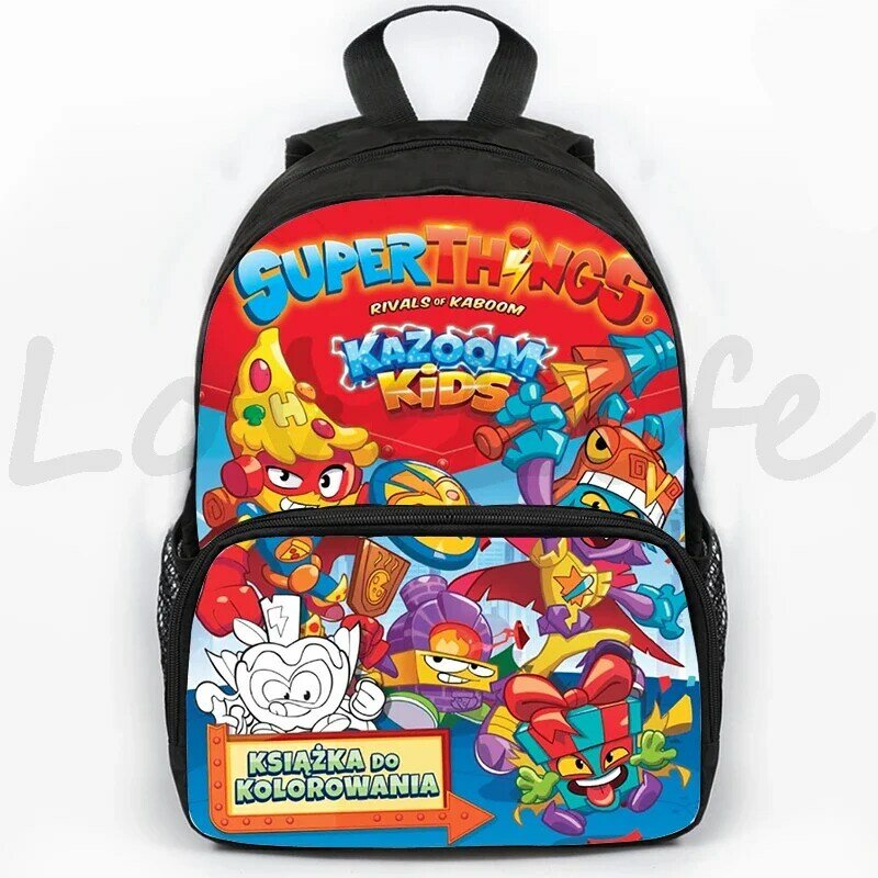 Superzings Anime Mochila escolar para crianças, mochila dos desenhos animados, bolsa, mochila, presentes para meninos e meninas