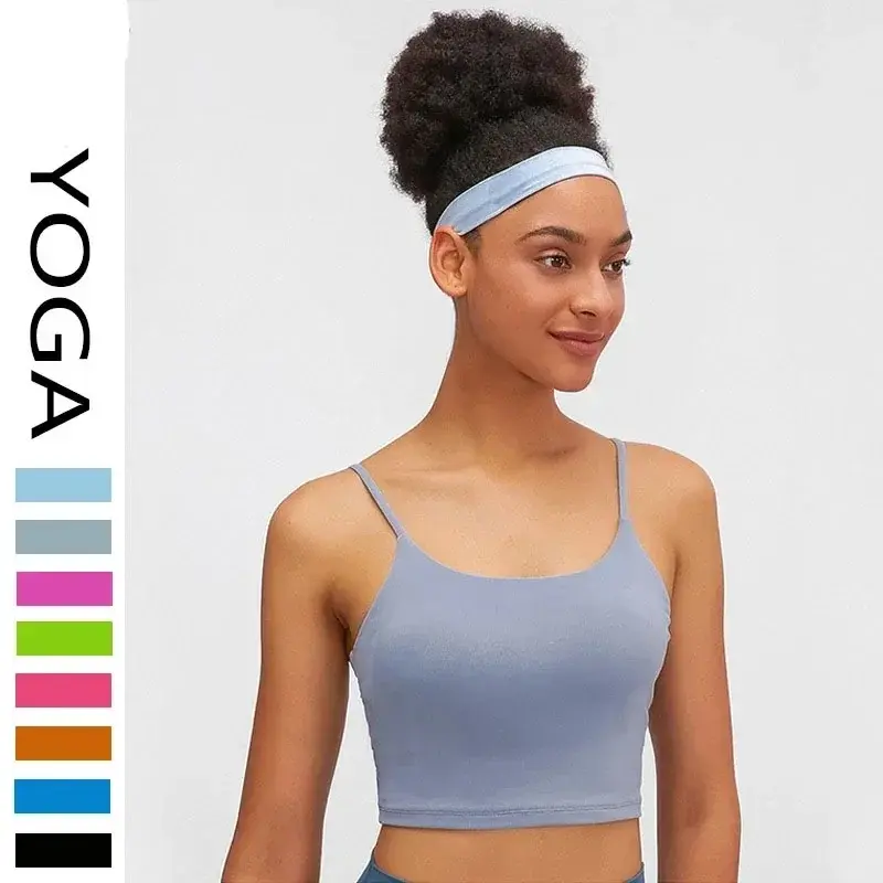 Opaska do joga sportowa do włosów dla mężczyzn i kobiet o wysokiej elastyczności w jednolitym kolorze pochłaniająca wilgoć opaska do włosów do biegania na zewnątrz