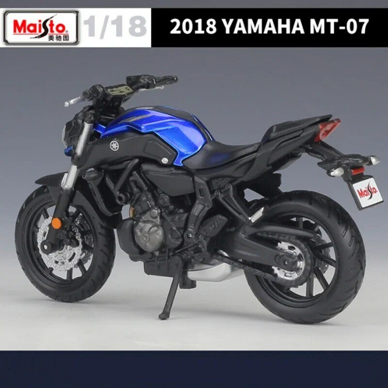 Maisto 1:18 2008 Yamaha Model motocykla wyścigowego ze stopu MT-07 z odlewu Model motocykla Street Sports symulacja zabawka dla dzieci prezent