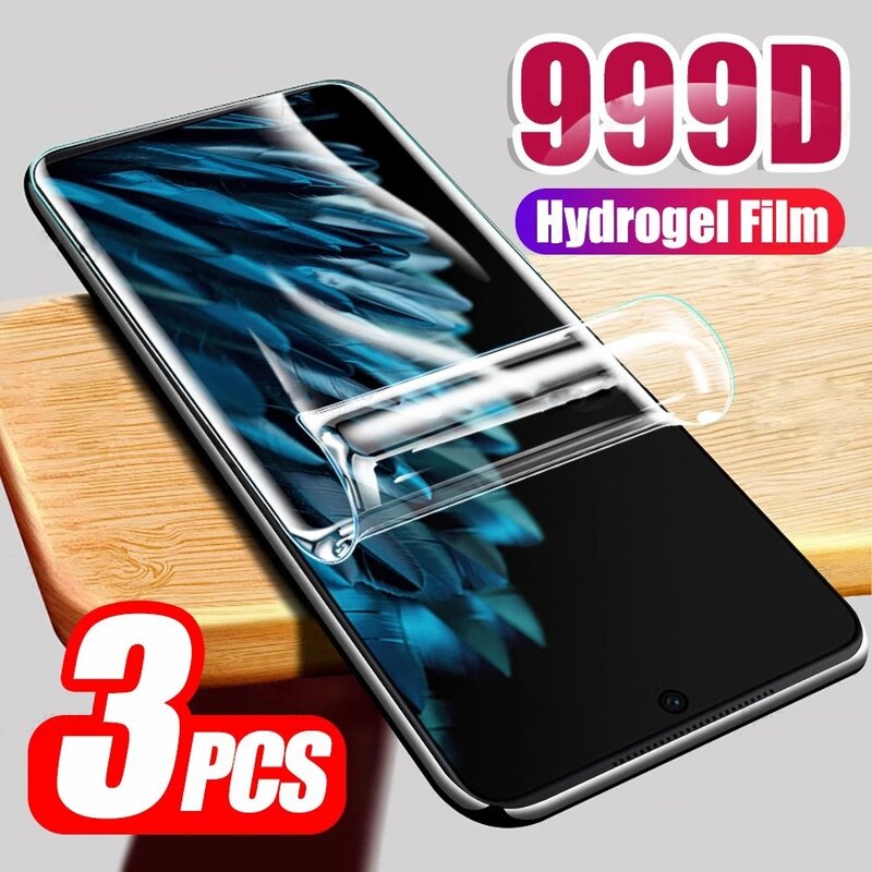 3PCS Full Cover Hydrogel Film For Motorola Edge S S30 20 Lite Fusion 40 30 Pro G Stylus G22 Defy 2 2021 2022 Screen Protector