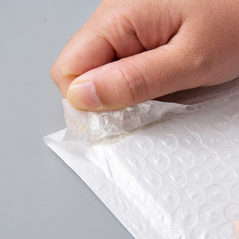 10Pcs Long Strip Bubble Bag Composite Pearl Film Bubble Envelope White Plastic Packing Courier Bags Waterproof Padded Envelopes
