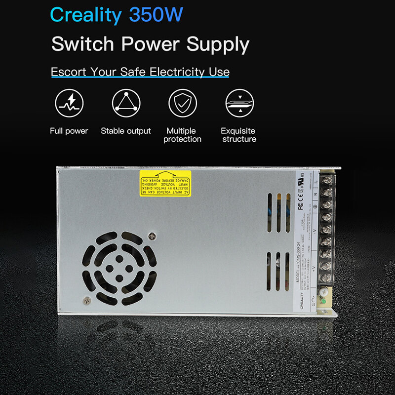 Creality 350W Power Supply 24V 14.6A 115/230V For Ender-3 V2/Ender-3 S1/Ender-3 S1 Pro/CR-6 SE Original 3D Printer Parts