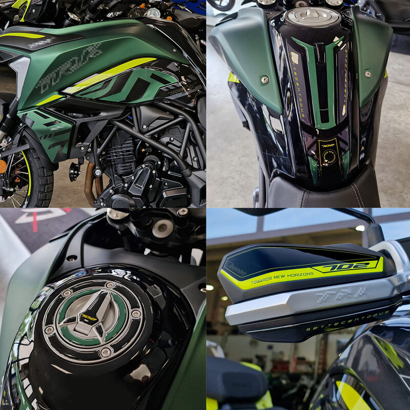 3D Epoxy Resin Sticker Kit, Tanque Pad, Acessórios de Motocicleta, Benelli TRK 702X, TRK 702X2023