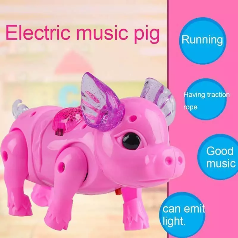 Neue Rosa Farbe Elektro Walking Schwein Spielzeug Mit Licht Musical Kinder Lustige Elektronik Spielzeug Kinder Geburtstag Geschenk Spielzeug