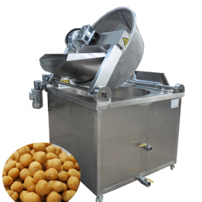 Fritadeira industrial para fritar em óleo, máquina de fritar amendoim, fritadeira de feijão largo, equipamento de porca frita