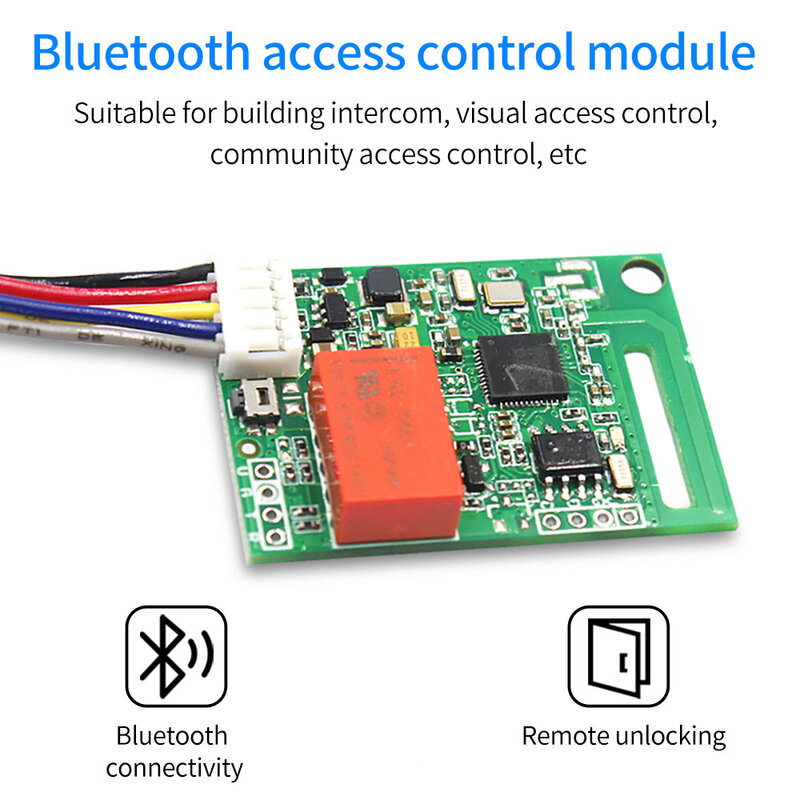 TTLOCK App papan modul kontrol akses 8-18v, antena modul identifikasi Bluetooth daya rendah saklar Relay pengontrol kunci pintu