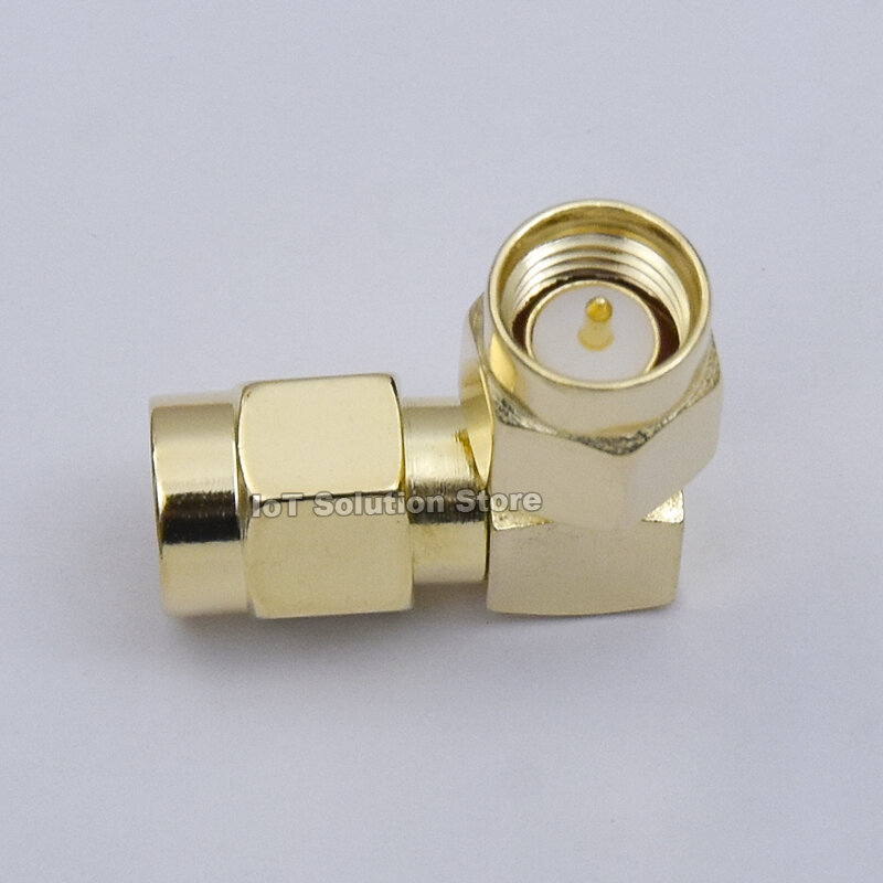 RF Coaxial Male SMA to SMA Female Converter Connector Joint Adapter Right Angle