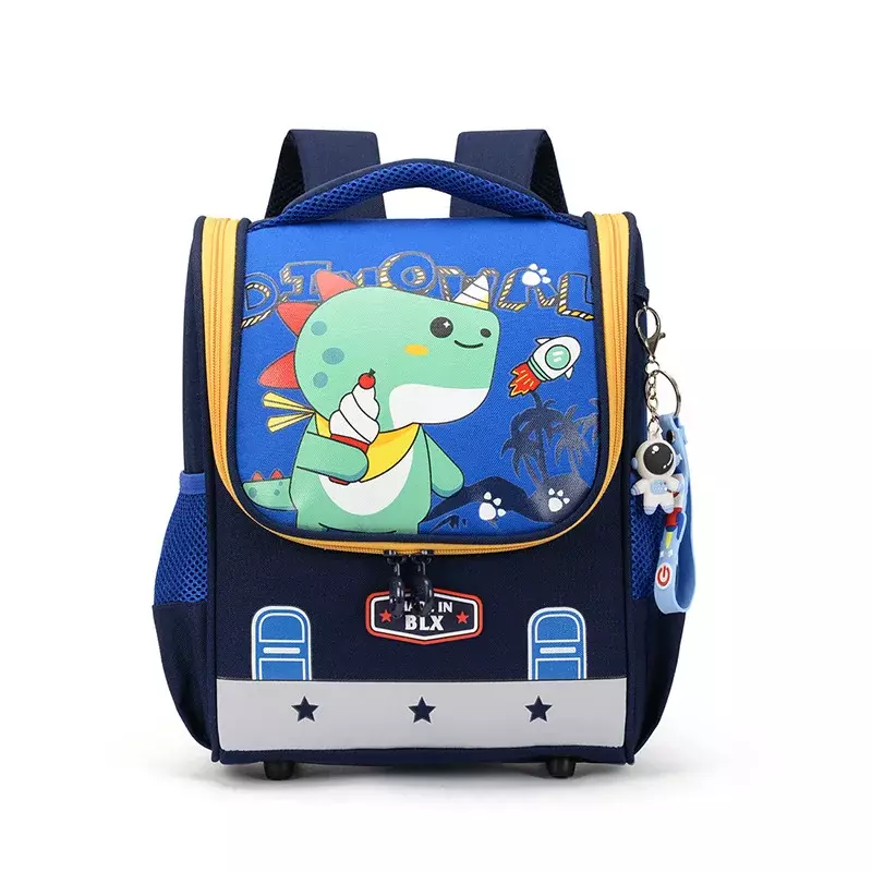 Рюкзак с мультипликационным динозавром для учеников начальной школы, легкий и вместительный рюкзак для книг с мальчиками и девочками, водонепроницаемый детский рюкзак