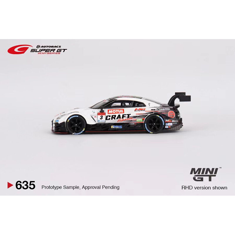 MINIGT 635 In Stock 1:64 GTR GT500 NDDP Racing Diecast Diorama Car Model Collection Miniature Carros Toys