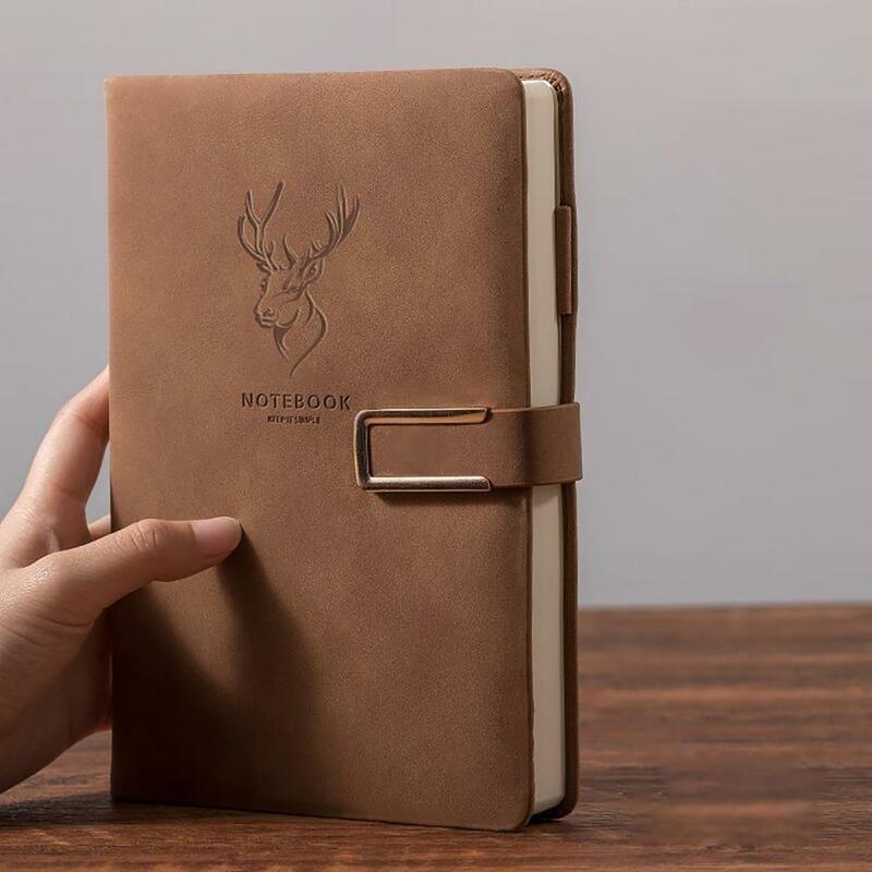 Notebook kulit imitasi kokoh dengan kertas tebal Notebook siswa kulit imitasi Super tebal untuk kantor untuk guru