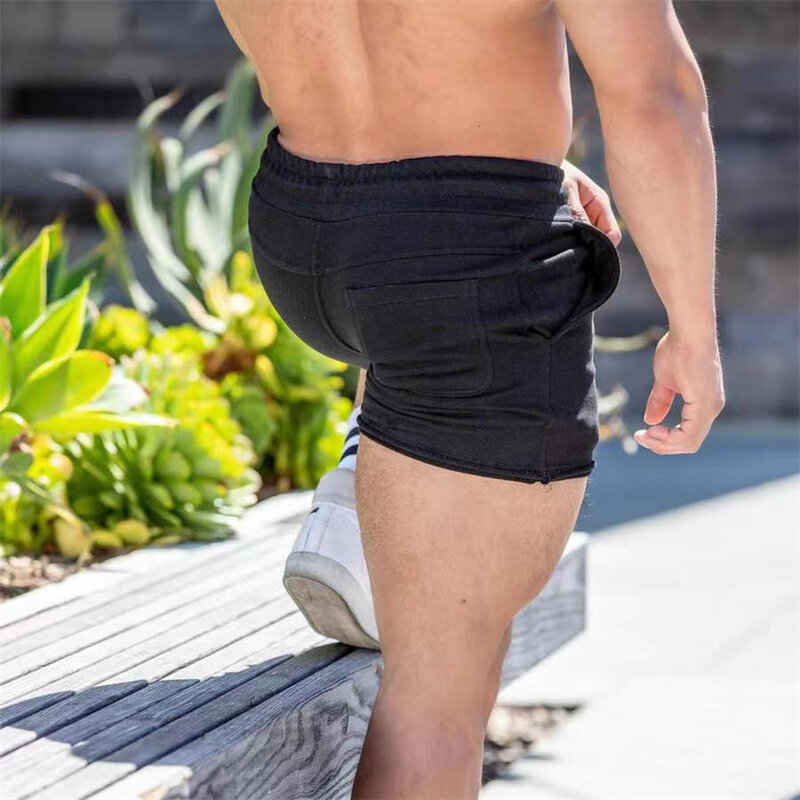 2023 novo masculino correndo shorts verão dos homens carta imprimir cintura elástica jogging gym shorts de fitness treinamento secagem rápida shorts casuais