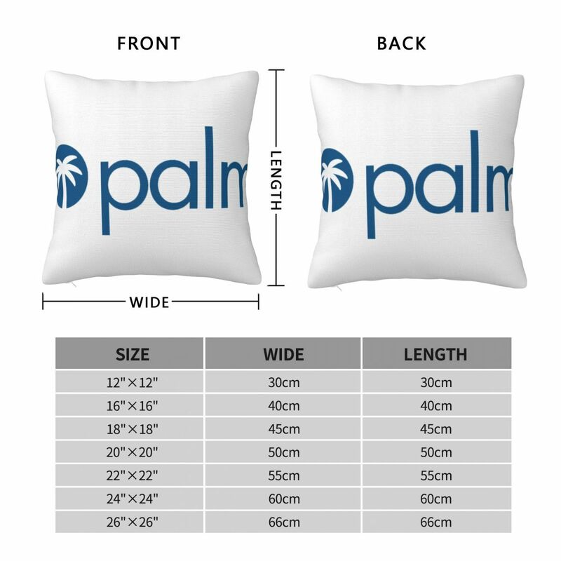 Palm Logo Square Pillow Case for Sofa Throw Pillow