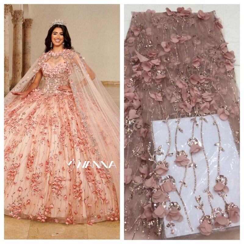 Romantische Schatz Hals Quince anera Kleider klassische 3d Blume Abendkleid rosa Ballkleid langes Ballkleid Vestido de Novia