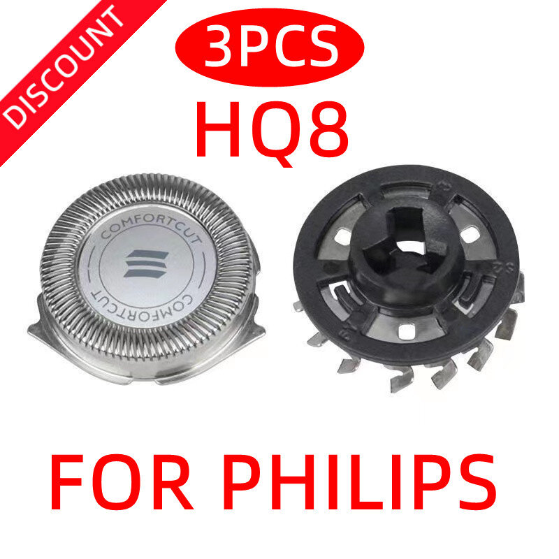 3Pcs Voor Philips HQ8830, HQ8850, HQ8870, HQ8880, HQ8882, HQ8890, HQ8894 Hoge Kwaliteit Vervanging Scheerapparaat Hoofd