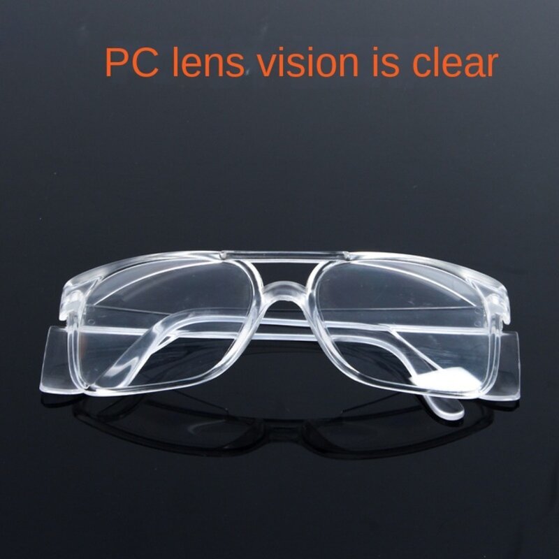 PC Material Safety Goggles New Transparent Plain Glass Spectacles Riding Windproof Goggles