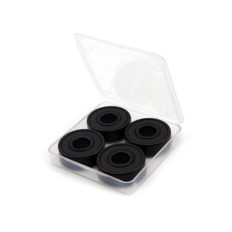 8X cuscinetti in ceramica nera ibrida 608RS ad alta velocità cuscinetti per Skateboard cuscinetti in plastica ceramica Arc 608