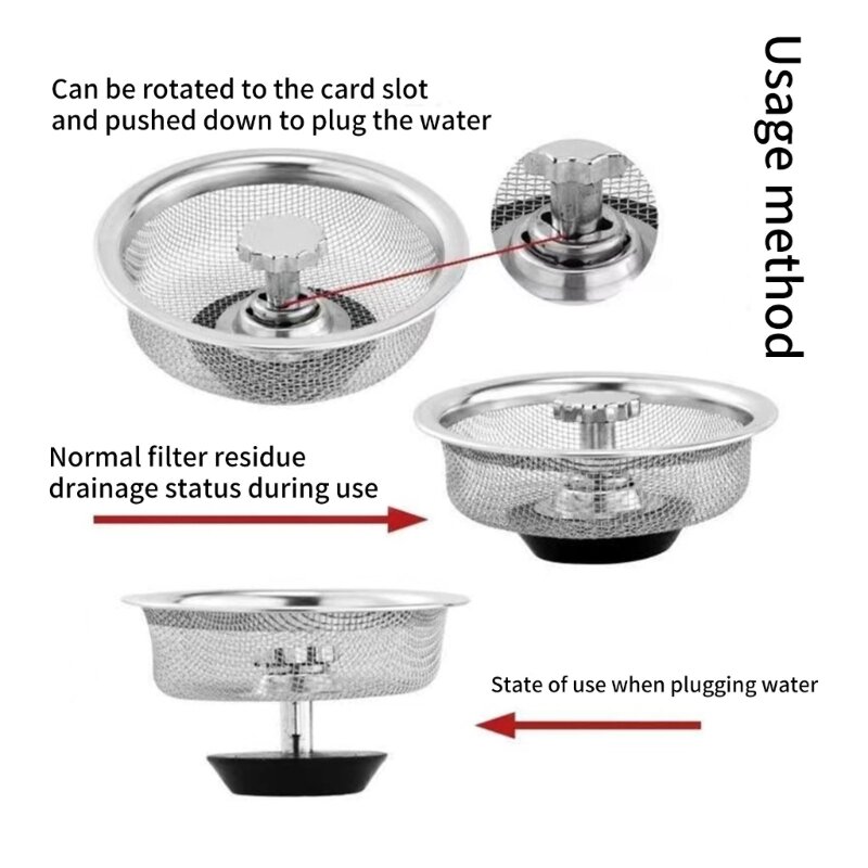 2pcs Bathroom Shower Filter Sink Strainer Efficient Sink Filter & Plug Reliable