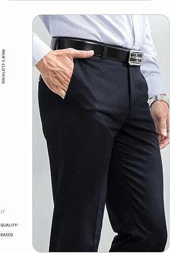Men Pants Dress Classic Slim Fit Comfort Suit Premium Casual Pant