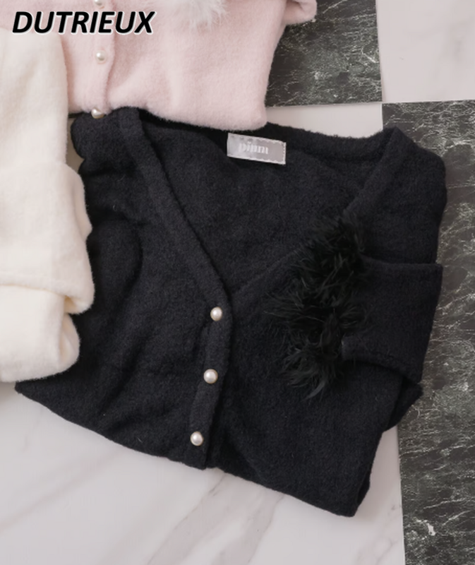 Styl japoński damska kopalnia dzianinowe swetry masowo produkowana wiosenna jesienny Cardigan bluza z długim rękawem dla pani