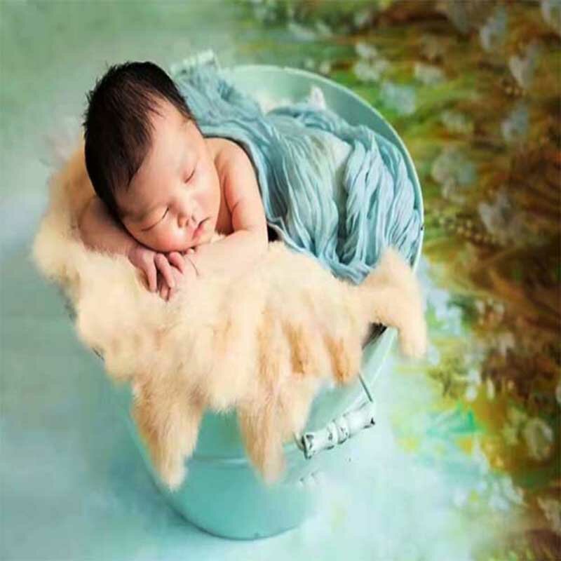 Properti fotografi bayi baru lahir, selimut bayi, Aksesori, tikar latar belakang pemotretan ramah kulit lembut untuk pemotretan studio foto bayi