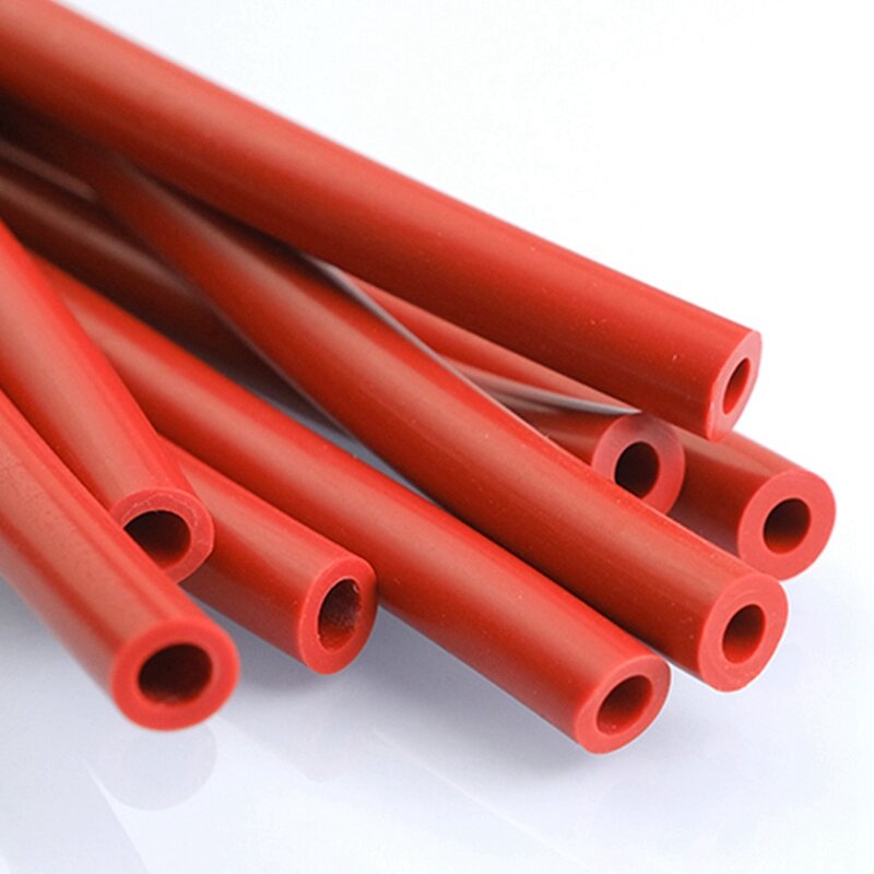 Tubo de silicona resistente al calor para tanque de combustible de automóvil, bomba de aire suave para manguera de goma, I.D2 ~ 32mm, naranja, rojo