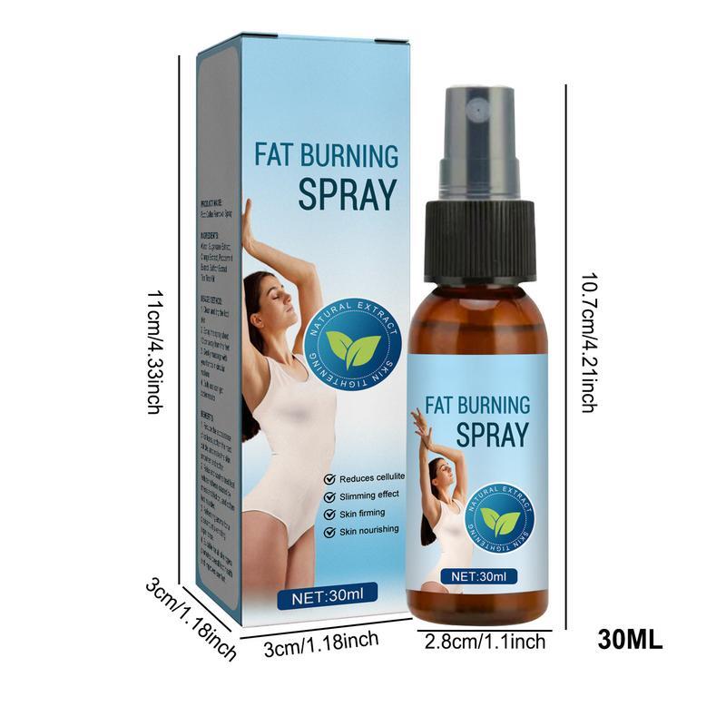 Fat Burner Spray 30ml Portable Body Firming Spray For Weight Loss Skin-Friendly Saggy Skin Tightening Spray Fat Burner Liquid