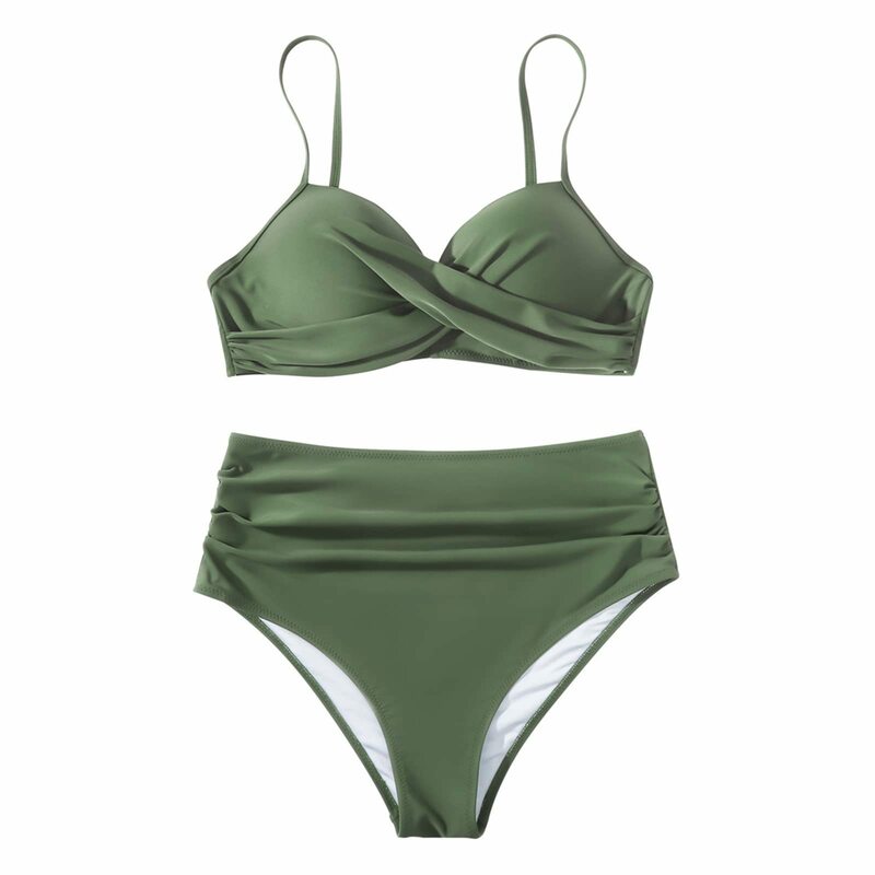 Lila Bikini 2024 brasilia nischen Biquini Push-up Badeanzug mit hoher Taille Frauen High Cut Badeanzug Bade bekleidung weibliche Sommer Strand kleidung