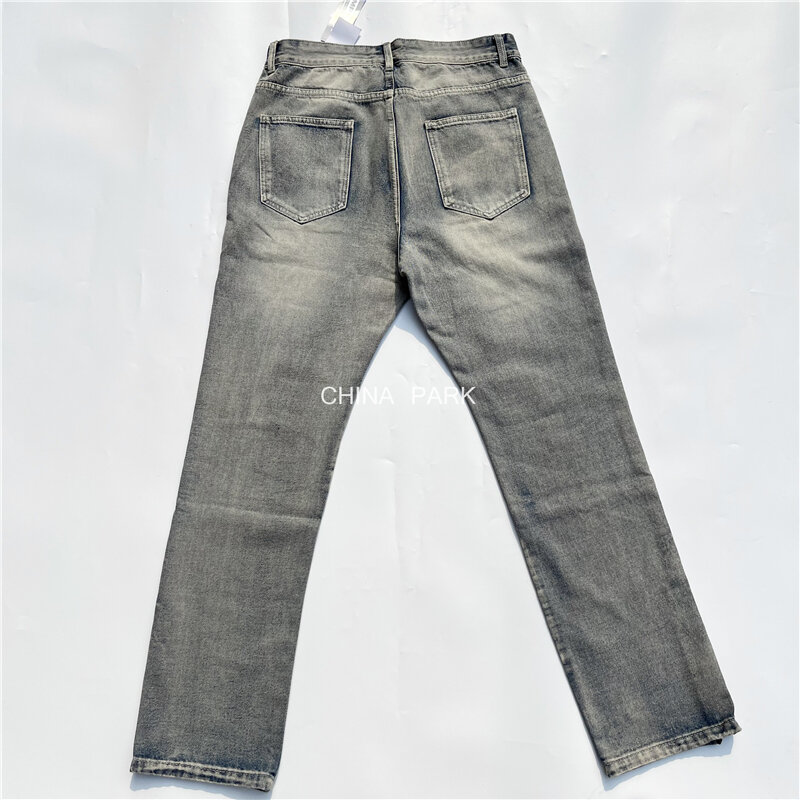2023ss Hole CAV EMPT C.E Jeans Men Women 1:1 High Quality Nice Washed Zipper Cavempt Jeans Trouser y2k