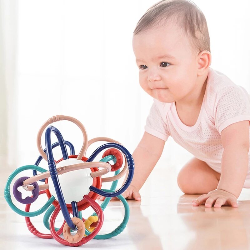 Hochet mentaires oriel pour nouveau-né, jouets TeWindsor pour bébé, balle à saisir à la main, jouets de développement pour bébé, 0 à 12 mois