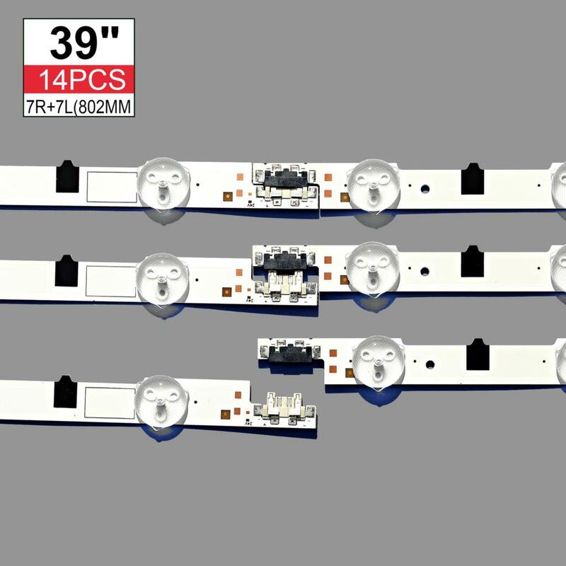 14pcs/set LED Backlight strip for Samsung 2013SVS39F L 8 R 5 UE39F6800 UE39F5370 UE39F5030 UE39F5300AK UE395000AK HF390BGM-C1
