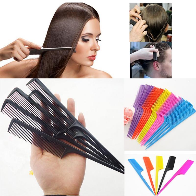 1 buah sisir ekor rambut profesional, alat menata perawatan rambut Salon berduri plastik untuk pria dan wanita
