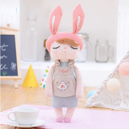 Angela Rabbit Plush Toy para crianças, bichos de pelúcia, boneca, bebê Appease, aniversário ou presente de Natal