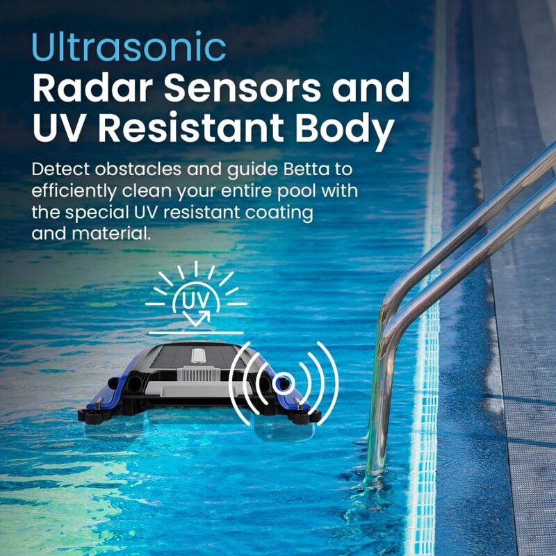Solar Powered Automatic Robotic Pool Skimmer Cleaner with 30-Hour Continuous Cleaning Battery Power