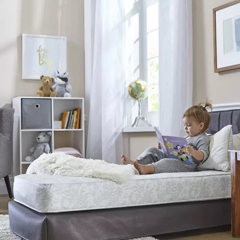 2023 Новый Sealy Ortho Premium 2-Stage150 спиральный матрас для детской кроватки и малыша, серый