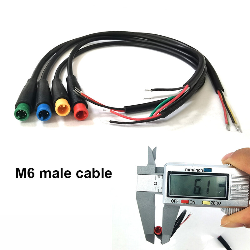 M6 2 3 4 5 6-pinowa elektryczna wtyczka z gniazdem okablowanie połączeniowe do skutera kabel hamulcowy czujnik sygnału