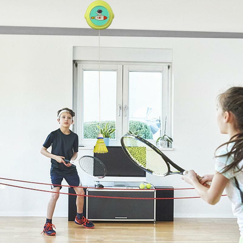 Rebound automático Badminton Training Kit Treinador Set para Single Player, Prática Ferramenta para Playgrounds
