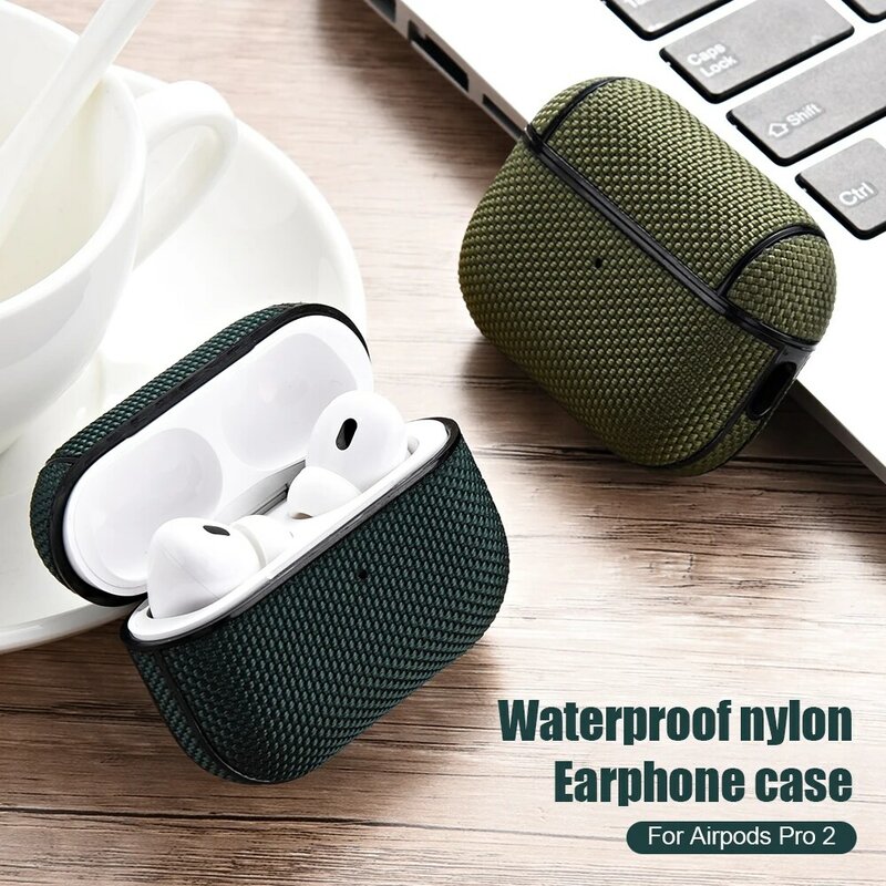 Capa de Auscultadores de Nylon Impermeável, Fone de Ouvido para Apple Air Pod 3 1 Pro, USB C Case para Airpods Pro 2 2ª Geração