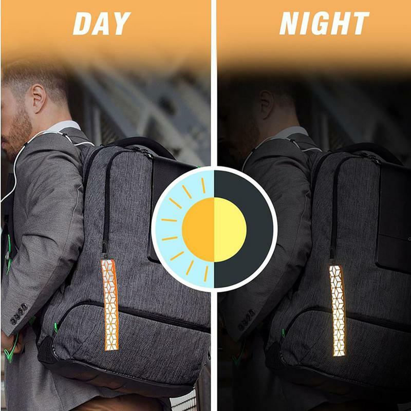 Llavero reflectante para mochila, suministros de seguridad para acampar, diseñado con cuidado