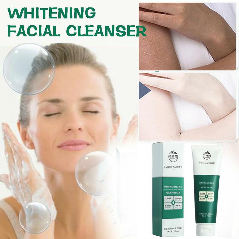 Nicotinamide Whitening Freckle Removing Cleanser Moisturizing Brightening Skin Tone Shrinking Pores Care Acne Cleanser Facial