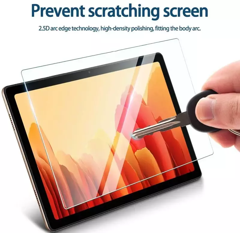 Tweedelige Tablet Gehard Film Voor Samsung Galaxy Tab A7 T500/T505 10.4Inch Premium Hd Hoge Transparantie Film
