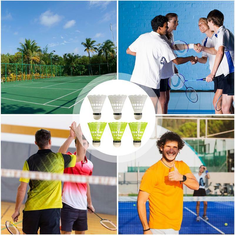 Badminton Federball elastische Feder Feder bälle für Badminton Training Badminton zubehör für drinnen drinnen Turnhallen und