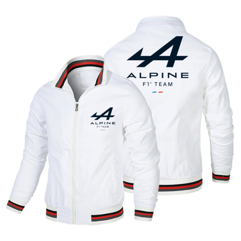 알파인 F1 팀 지퍼 재킷, 운동복 아웃도어 카스웨터 재킷, 남성용 포켓 캐주얼 재킷, 용수철 및 가을, 신상