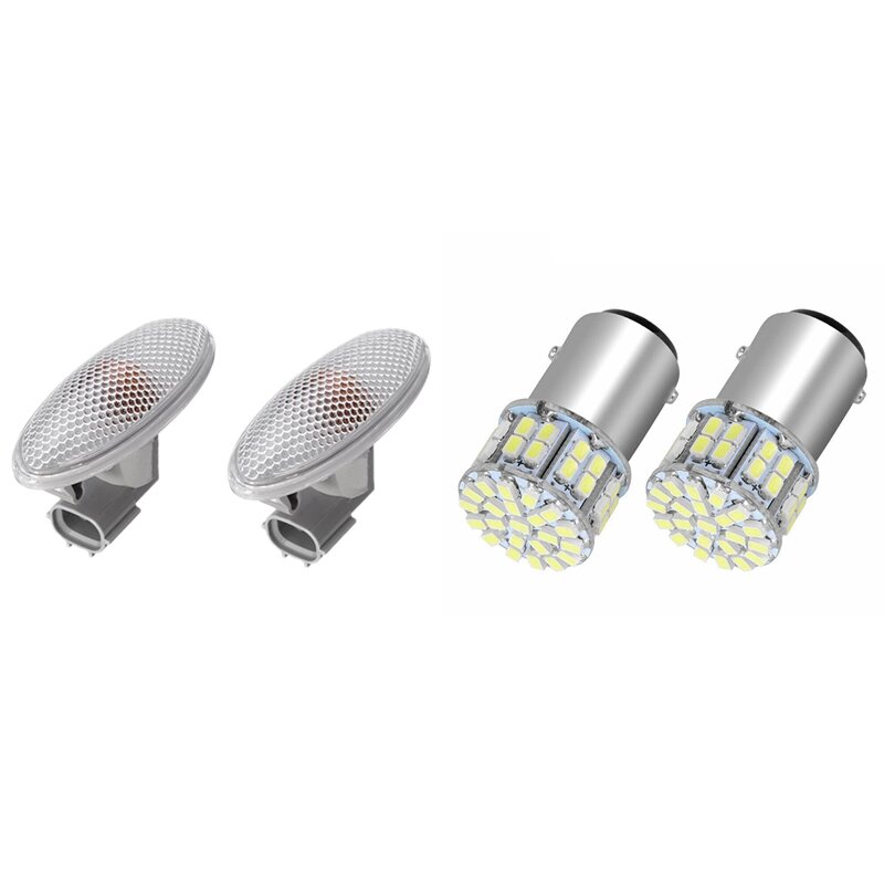 الذيل الفرامل LED أضواء لمبة لتويوتا كورولا RAV4 06-13 ، 1157 ، 50SMD ، بدوره مصباح إشارة ، أبيض ، 12 فولت ، 2 قطعة ، 6000K ، 2 قطعة
