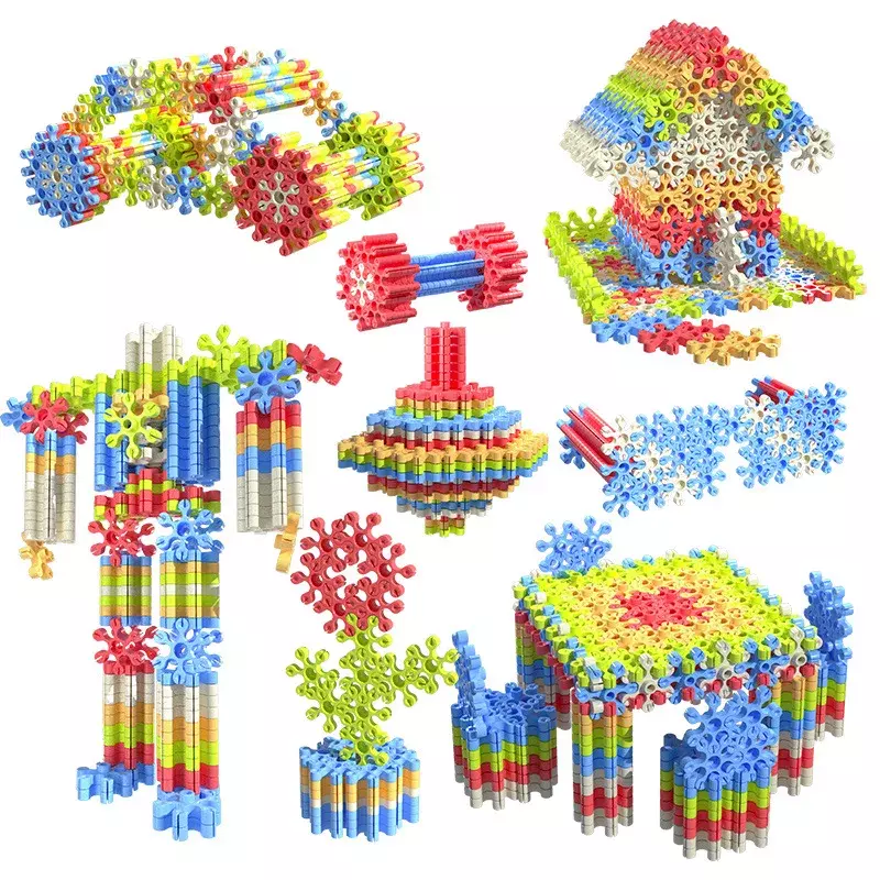 두꺼운 어린이 데스크탑 모자이크 빌딩 블록, 조기 교육 플라스틱 장난감, 3D 조립 건설 퍼즐
