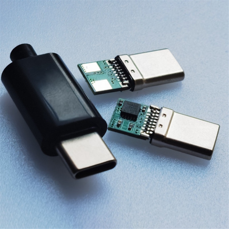 Carte de charge rapide avec coque, déclencheur CC, connecteur de charge blanc, USB Type-C mâle QC4, PD 2, 3.0, 12V, PD, QC, 10 pièces
