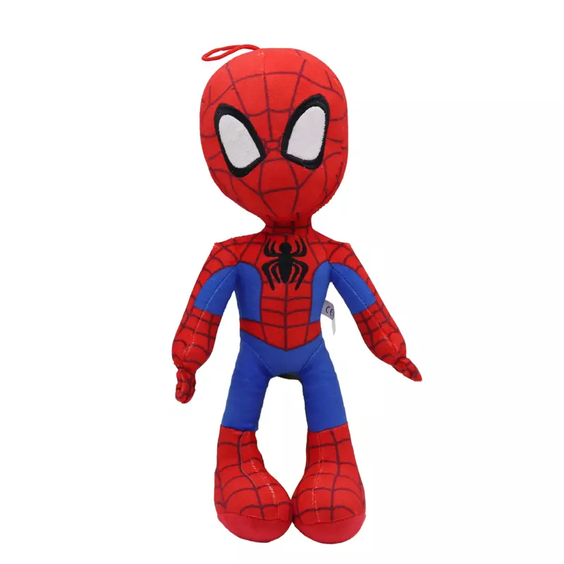 Brinquedo de pelúcia Marvel Spiderman para crianças bonecas de desenho macio, peluches grandes bonecas de pano, presente de Natal para meninos 30cm