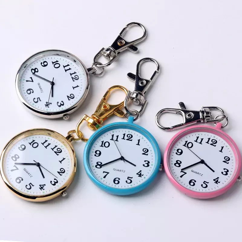 Shi Ying 노인 어린이 남성 포켓 시계, 큰 다이얼, 큰 디지털 키체인 포켓 시계, 커플 걸이식 시계, 간호사