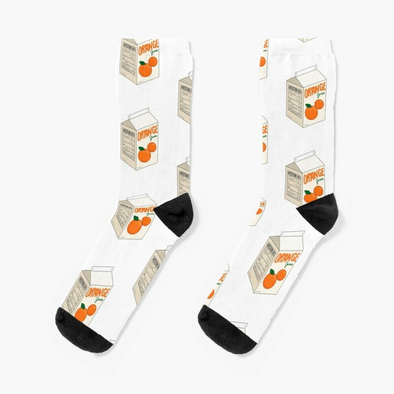 orange juice carton Socks Thermal Socks Man Winter