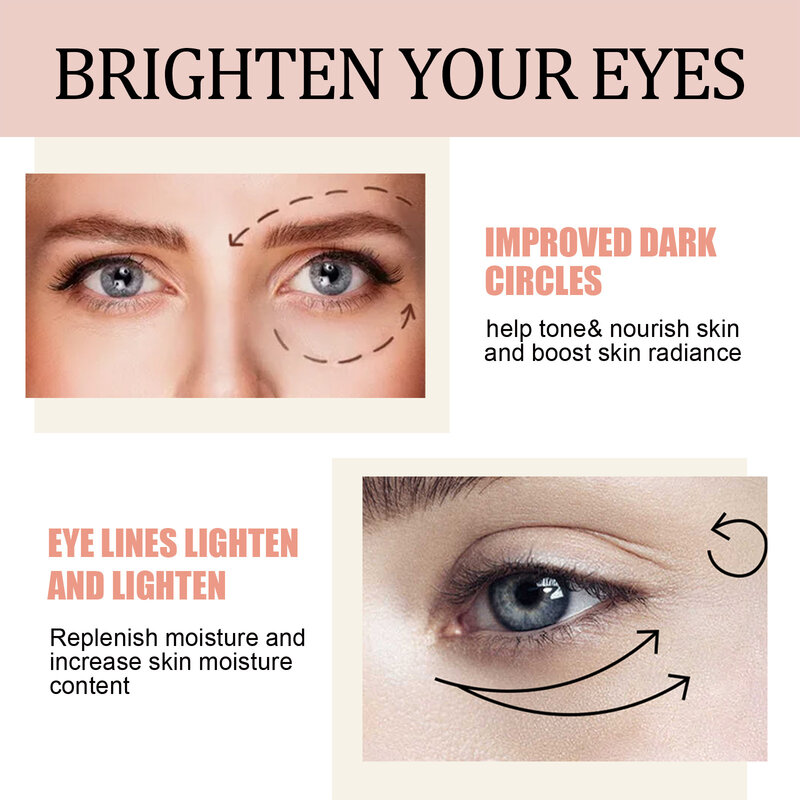 Retinol Anti-wrinkle Eye Cream Anti-Aging Fade Fine Lines Removal Dark Circles Anti-Puffiness Eyes Bag Moisturizer Eye Skin Care